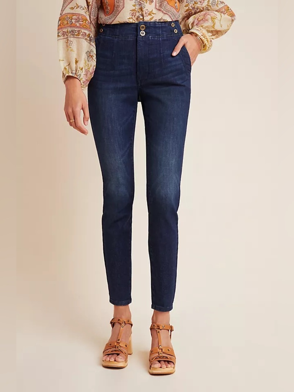 Pilcro and the Letterpress High Rise Skinny Jeans